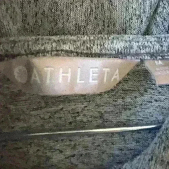 Athleta Women's Heather Gray Cutout Racerback Hoodie Sweatshirt Size M - Picture 4 of 12